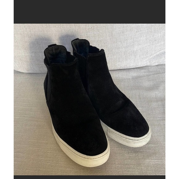Vince Newlyn Black Suede High Top‎ Sneaker Boots - Picture 3 of 10